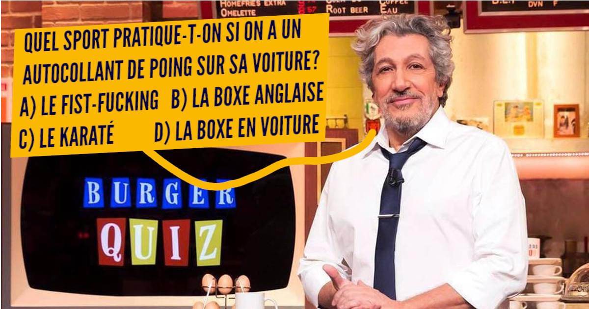 Top Des Meilleures Questions Du Burger Quiz